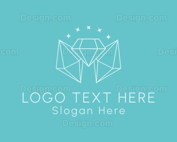 Minimalist Diamond Sparkle Logo