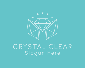 Minimalist Diamond Sparkle logo design