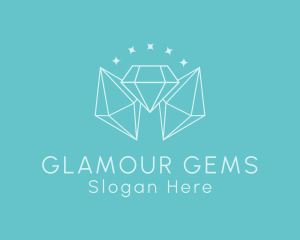 Minimalist Diamond Sparkle logo design