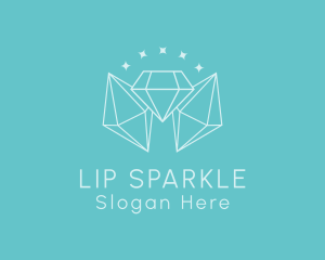 Minimalist Diamond Sparkle logo design