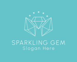 Minimalist Diamond Sparkle logo design