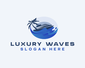 Cruise Ship Travel logo design