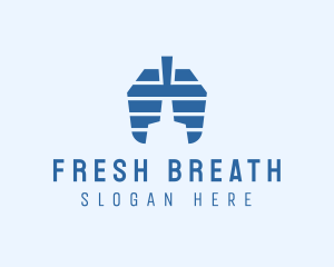 Breathing Lung Healthcare logo design