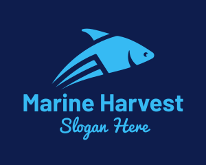 Blue Flying Fish logo design