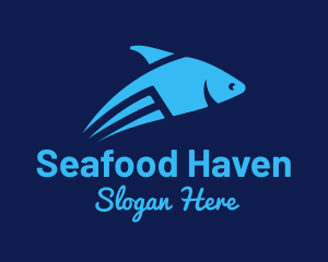 Blue Flying Fish logo design