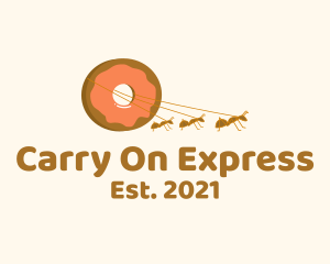 Ants Carrying Donut logo