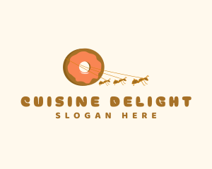 Ants Sweet Donut logo design