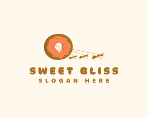 Ants Sweet Donut logo design