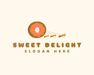 Ants Sweet Donut logo design