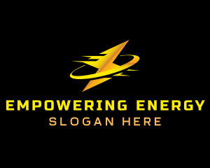 Power Lightning Electricity logo design