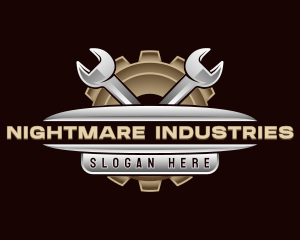 Wrench Industrial Mechanic logo design