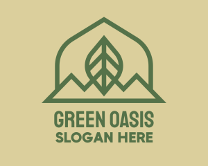 Green Leaf Mountain logo design