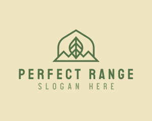 Nature Leaf Mountain logo design