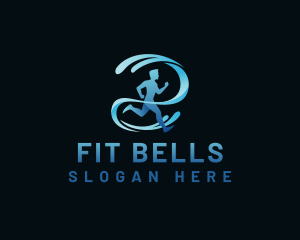 Athlete Running Fitness logo design