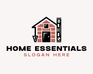 Brick Home Construction logo design