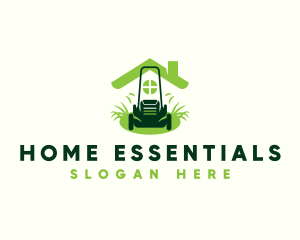 Home Lawn Mower logo design