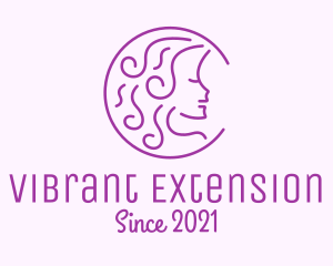 Purple Woman Salon logo design