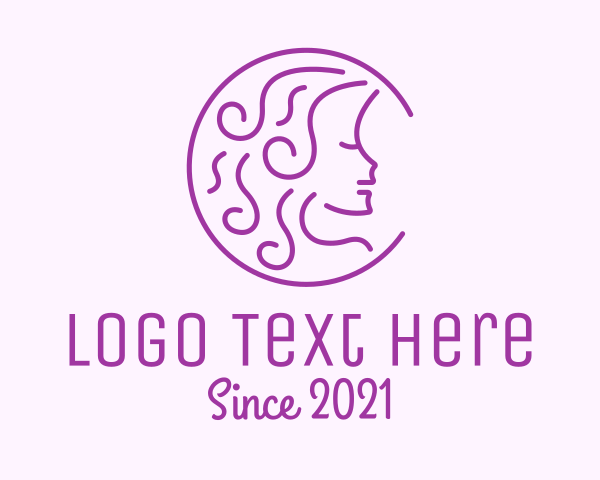 Curls logo example 3