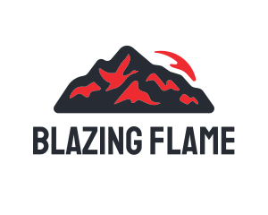 Lava Magma Volcano logo design