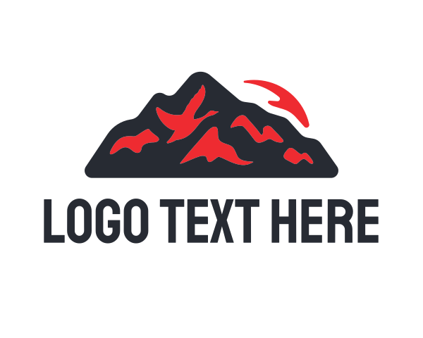 Volcano logo example 4