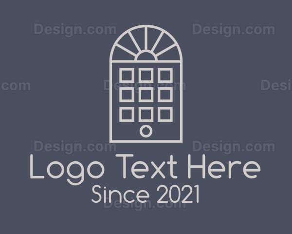 Minimalist Arch Door Logo