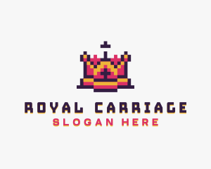 Pixel Royal Crown logo design