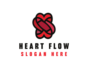 Heart Wedding Knot logo