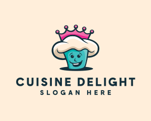 Queen Cupcake Bakery logo design