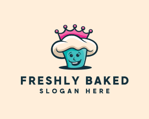 Queen Cupcake Bakery logo design