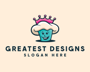 Queen Cupcake Bakery logo design