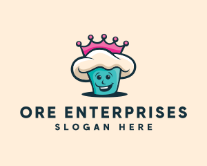 Queen Cupcake Bakery logo design