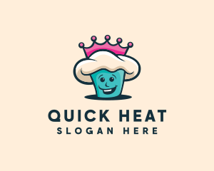 Queen Cupcake Bakery logo design