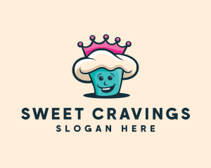 Queen Cupcake Bakery logo design