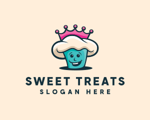 Queen Cupcake Bakery logo design