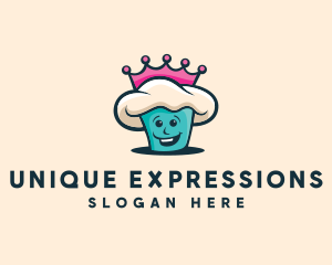 Queen Cupcake Bakery logo design