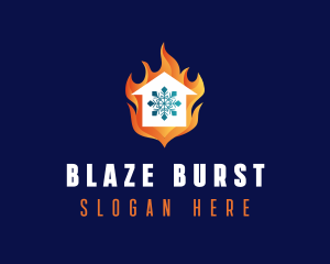 Home Fire Cooling logo design