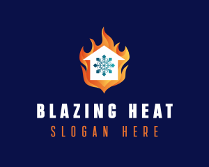 Home Fire Cooling logo design