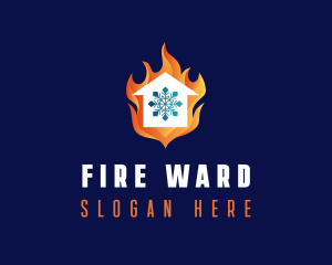 Home Fire Cooling logo design