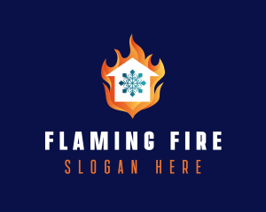 Home Fire Cooling logo design