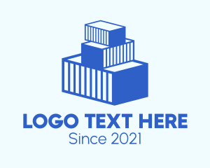 Blue Cargo Container  logo