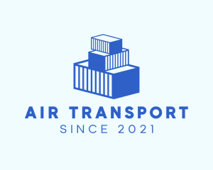 Cargo Container Import logo design