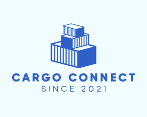 Cargo Container Import logo design