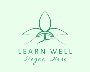 Natural Wellness Seedling logo design