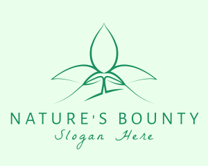 Natural Wellness Seedling logo design