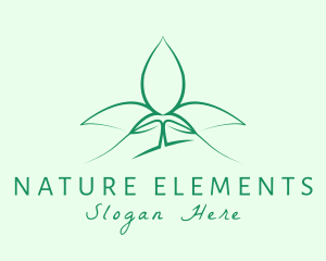 Natural Wellness Seedling logo design