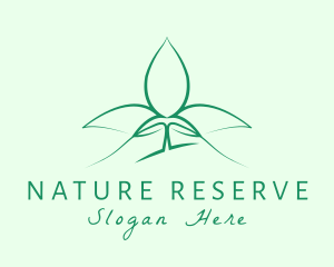 Natural Wellness Seedling logo design