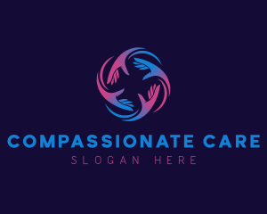 Humanitarian Community Hand logo design