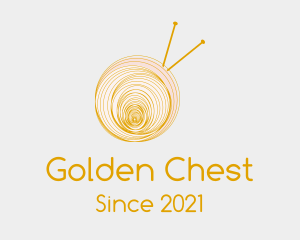 Golden Yarn Ball logo design