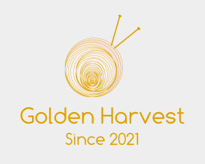 Golden Yarn Ball logo design