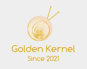 Golden Yarn Ball logo design